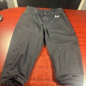 Medium Black Under Armour Baseball Pants